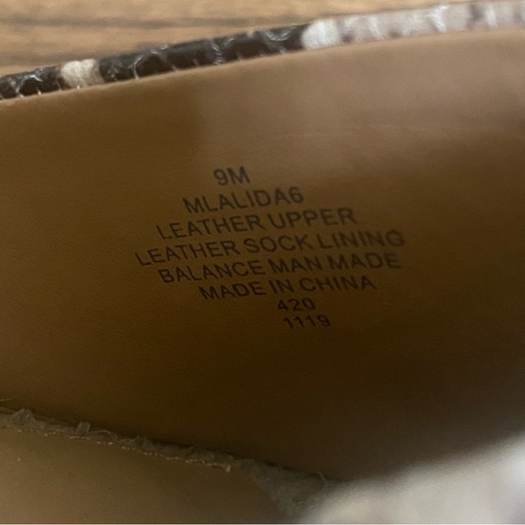 Marc Fisher Faux Snake Skin Women’s Wedge Espadrille Size 9 - Picture 11 of 12